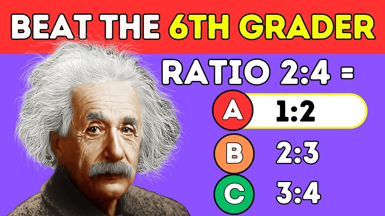 Are You Smarter Than a 6th Grader? 🔢🤓 Math Trivia Quiz for Grade 6