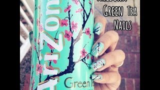 Arizona Green Tea Nail Art