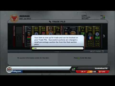 FIFA 13 ultimate team - Trading to a million coins
