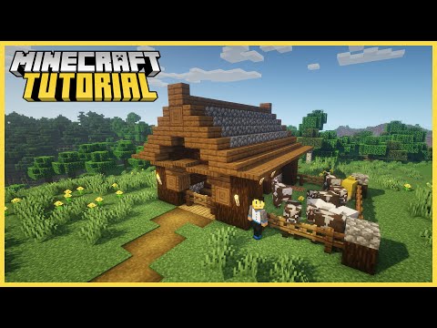 Minecraft | Starter Log Animal Pen | Tutorial