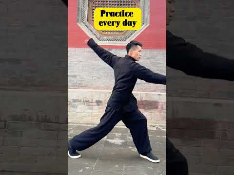 1000 times a day, exercise the muscles of the whole body #kungfu