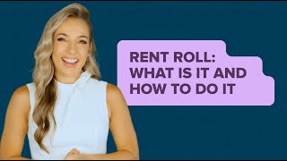 Use Your Rent Roll to Boost ROI