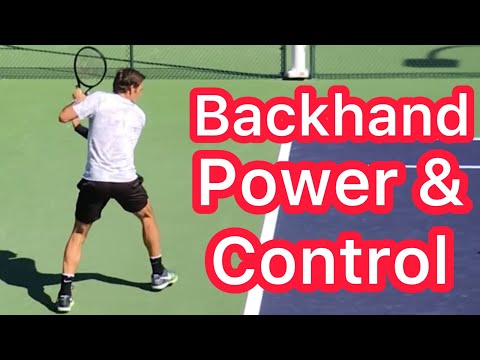 One Handed Backhand Power & Control (Roger Federer’s Tennis Technique)