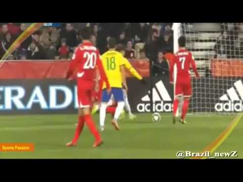 Real Madrid player "Jean Carlos" GREAT dribbling and goal - Brazil vs Korea 3-0 - World Cup 2015
