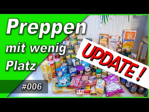CRISIS PREPARATION, food, hygiene and beverages INCREASED | #006 🥫 PREPPING with limited space