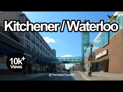 KITCHENER/WATERLOO DOWNTOWN 4K DRIVING ONTARIO CANADA 2020