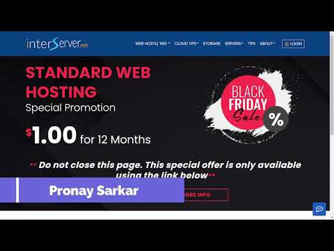 Get 1 Year Hosting at Just $1 | InterServer.net Black Friday Sale [Limited Time]