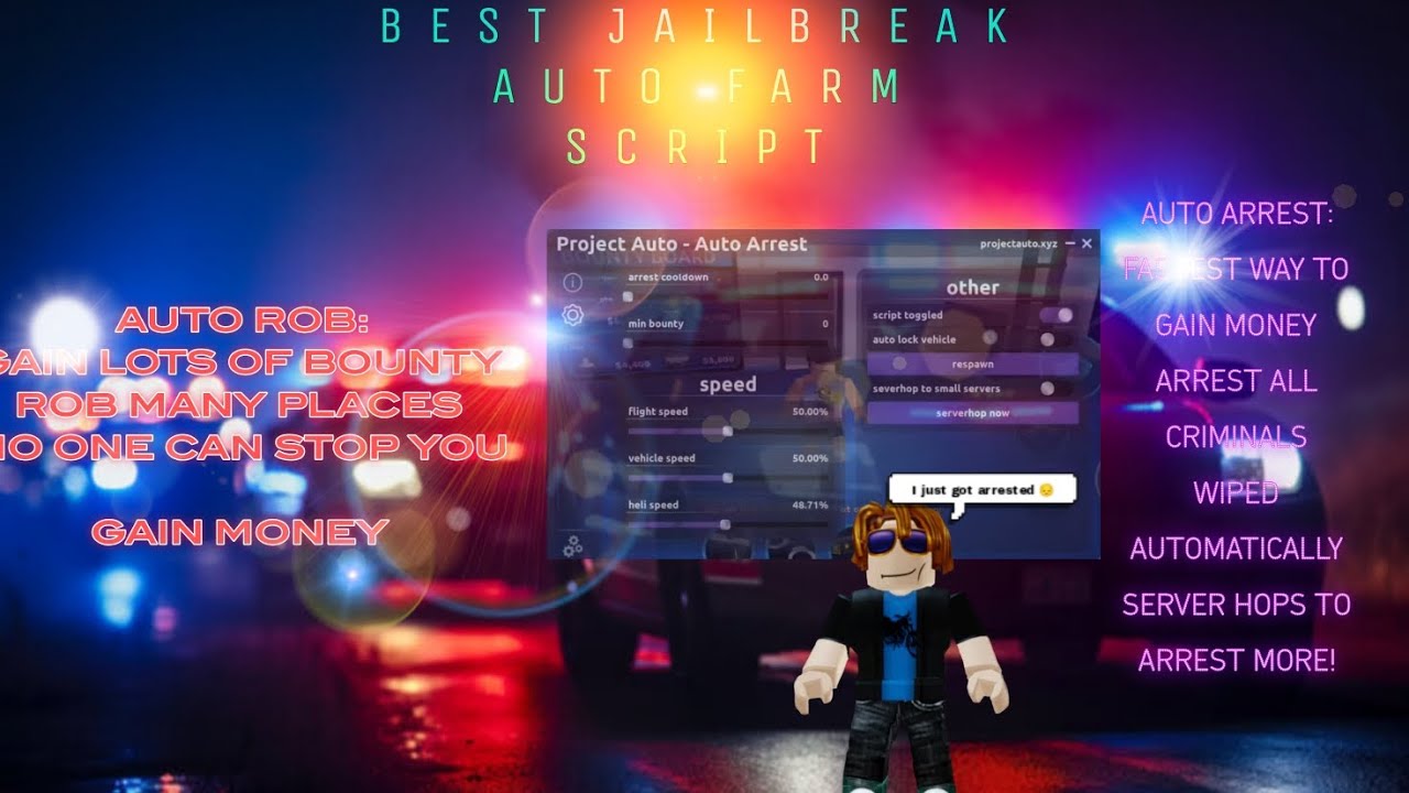 BEST JAILBREAK AUTO FARMING SCRIPT|| PROJECT AUTO🔥|| NO KEY PASTEBIN✅||