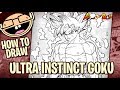 How To Draw ULTRA INSTINCT GOKU Dragon Ball Narrated Easy Step By Step Tutorial