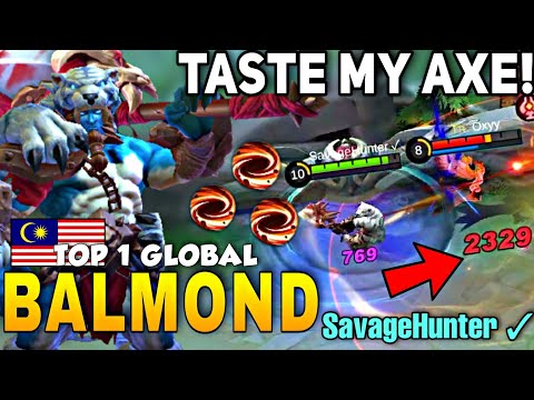 OFFLANE, DEADLY AXE! | Top 1 Global BALMOND Rank Gameplay BEST BUILD 2021 By SavageHunter ✓ [MLBB]