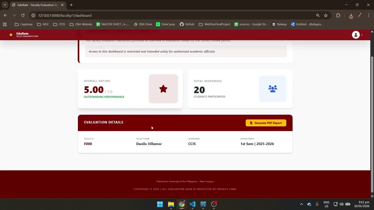 Group 1   School Faculty Evaluation System