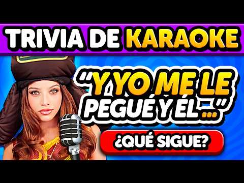 KARAOKE: Completa la frase de la Canción 🎶 Adivina la letra de la canción | Club Quiz Trivia