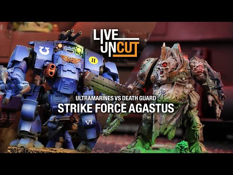 Strike Force Agastus! 40k 1500pt Game - Ultramarines vs Death Guard