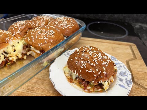 Chicken Sliders Recipe | Pull apart Dinner Rolls