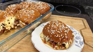 Chicken Sliders Recipe | Pull apart Dinner Rolls