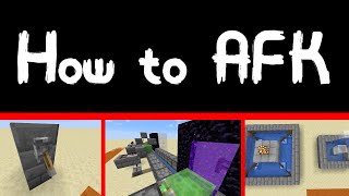 How to AFK on a Minecraft Server Without Getting K
