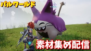 【パルワールド】たくさん集めるぞー！素材集め配信（少し冒険も？）【palworld 実況】