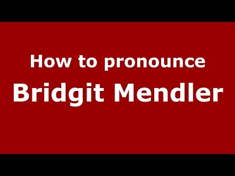 How to pronounce Bridgit Mendler (American English/US)  - PronounceNames.com