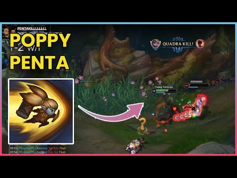 Young tactician pentakill with poppy