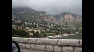 preview picture of video 'Driving into Eze-sur-Mer -- Côte d'Azur'