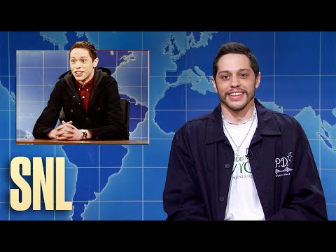 Pete Davidson (And His New Mustache) Join Weekend Update To Say Goodbye To 'Saturday Night Live' On His Final Episode