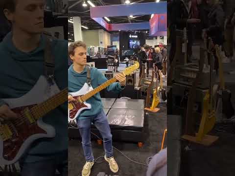 Matteo Mancuso live at NAMM 2023.