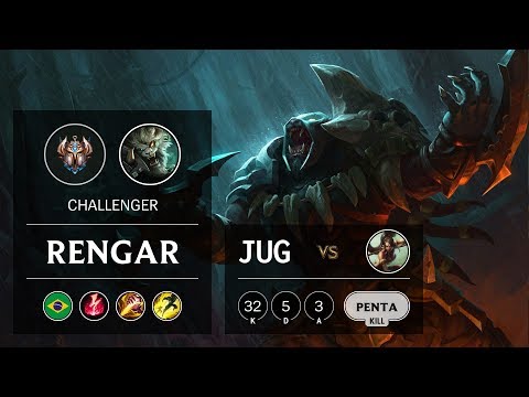 Rengar Jungle vs Nidalee - BR Challenger Patch 9.23