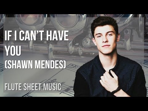 Flute Sheet Music: How to play If I Can't Have You by Shawn Mendes