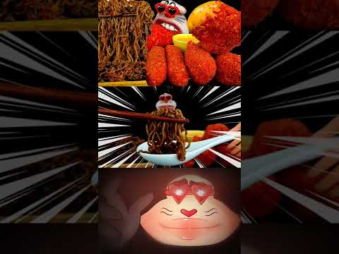 ASMR MUKBANG :) Cheetos Chicken & Cheese Stick & Black Bean Noodle Eating Show!