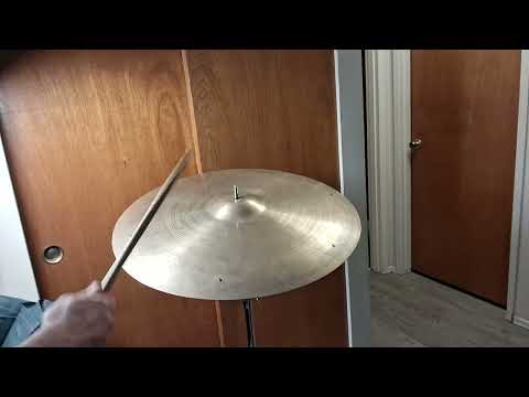 24” Avedis Zildjian Sizzle Ride Cymbal - late 50s / 1950s small stamp - medium 3424 grams image 12