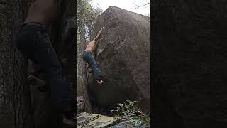 Video thumbnail of Acció de compressió, 7a+. Salvanebleau