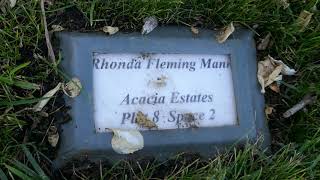 Actress Rhonda Fleming Grave Hillside Cemetery Culver City LA California USA December 18, 2020