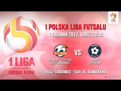 KS Acana Orzeł Jelcz-Laskowice - Heiro Rzeszów(1 Liga Futsalu)
