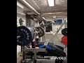 Dead bench press 180kg 1 reps for 5 sets with close grip