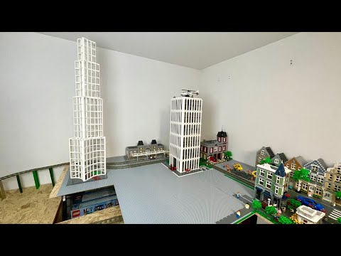 Bau einer Lego Stadt Teil 140. - Wolkenkratzer einbauen