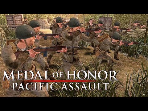 Intense NPC Firefight - Medal of Honor Pacific Assault