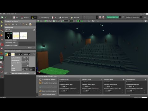 How to calculate the emergency light design
