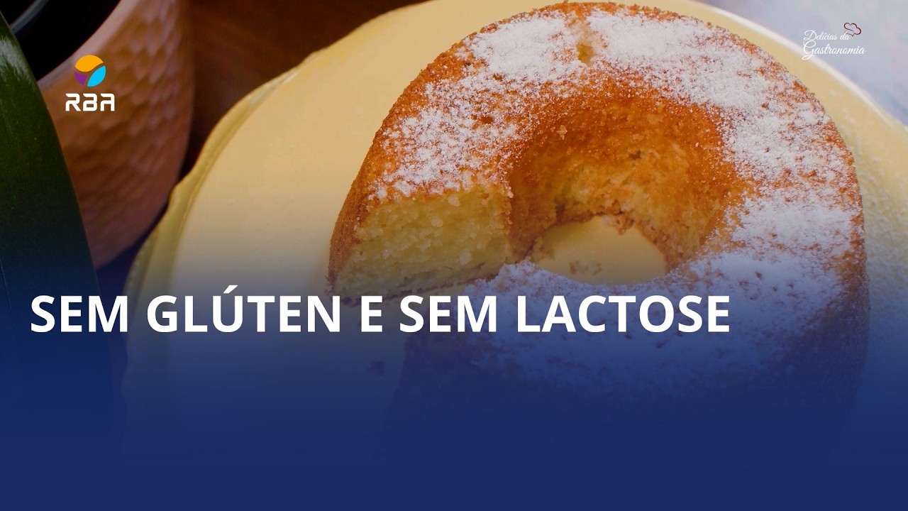 Aprenda a preparar um bolo sem glúten e sem lactose