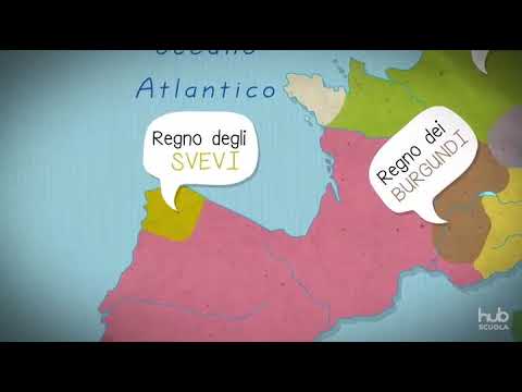 Carta animata - I regni romano-germanici (V-VI secolo)