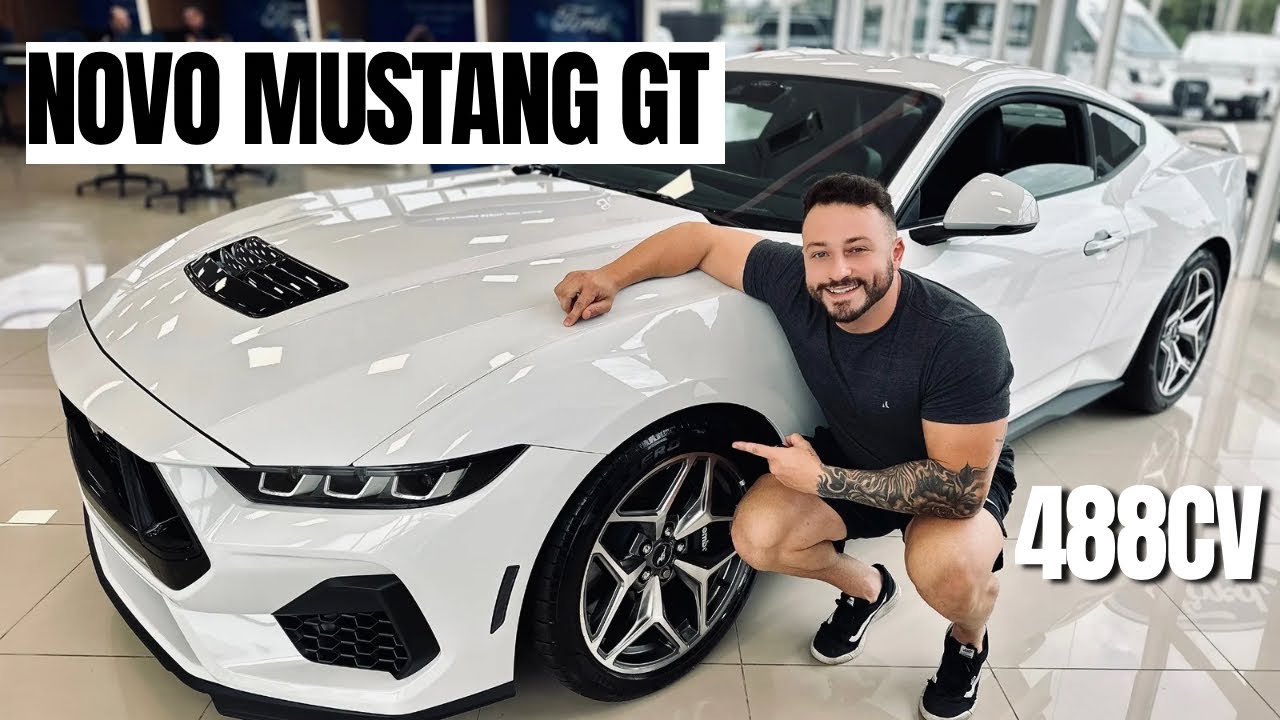 REVIEW NOVO MUSTANG V8 GT 2024🚀 O CARRO ACELERA PELA CHAVE!! 😱