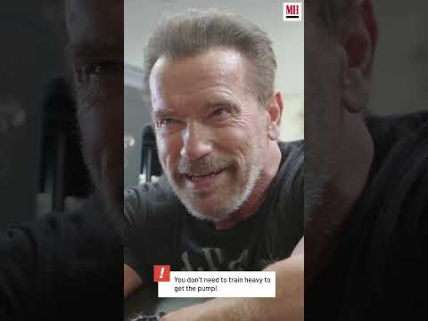 NEVER stop chasing the pump #arnoldschwarzenegger  #menshealth