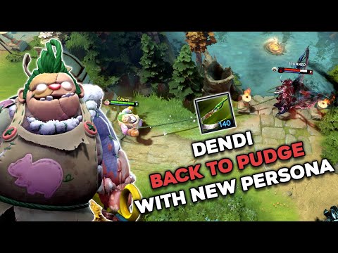 DENDI FIRST TIME NEW PUDGE PERSONA - The Toy Butcher Dota 2
