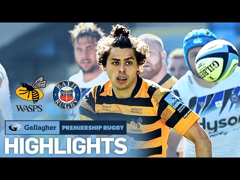 Wasps v Bath - HIGHLIGHTS | Another High Scoring Thriller! | Gallagher Premiership 2020/21