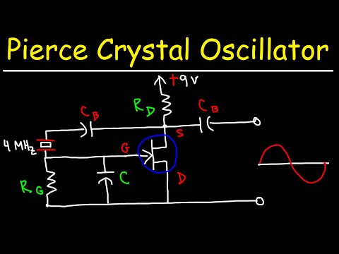 Pierce Crystal Oscillator Circuit Using a JFET