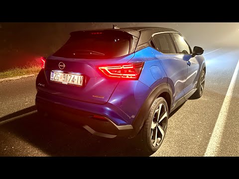 NEUER NISSAN JUKE 2023 bei Nacht – LED-Leuchten & AMBIENT-Leuchten (Hybrid)