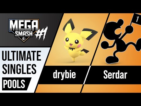 MegaSmash#1 [Pool A] Winners Round 1 - drybie (Pichu) vs Serdar (Mr. Game & Watch)
