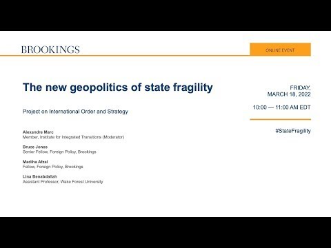 The new geopolitics of state fragility