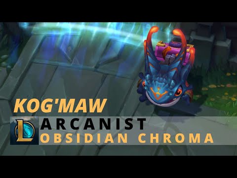Arcanist Kog'Maw Obsidian Chroma - League Of Legends