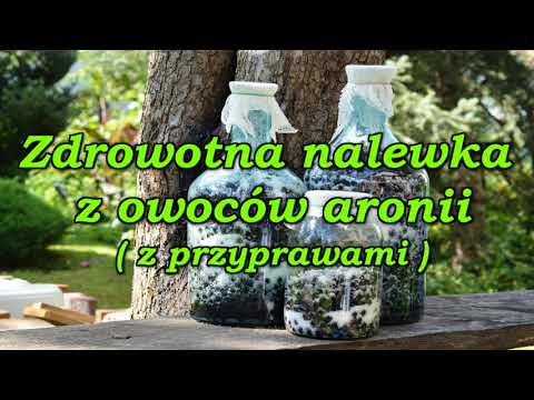 Zdrowotna nalewka z owoców aronii ( z przyprawami ).