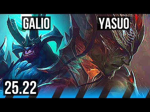 GALIO vs YASUO (MID) | 9/3/14 | EUW Master | 25.22